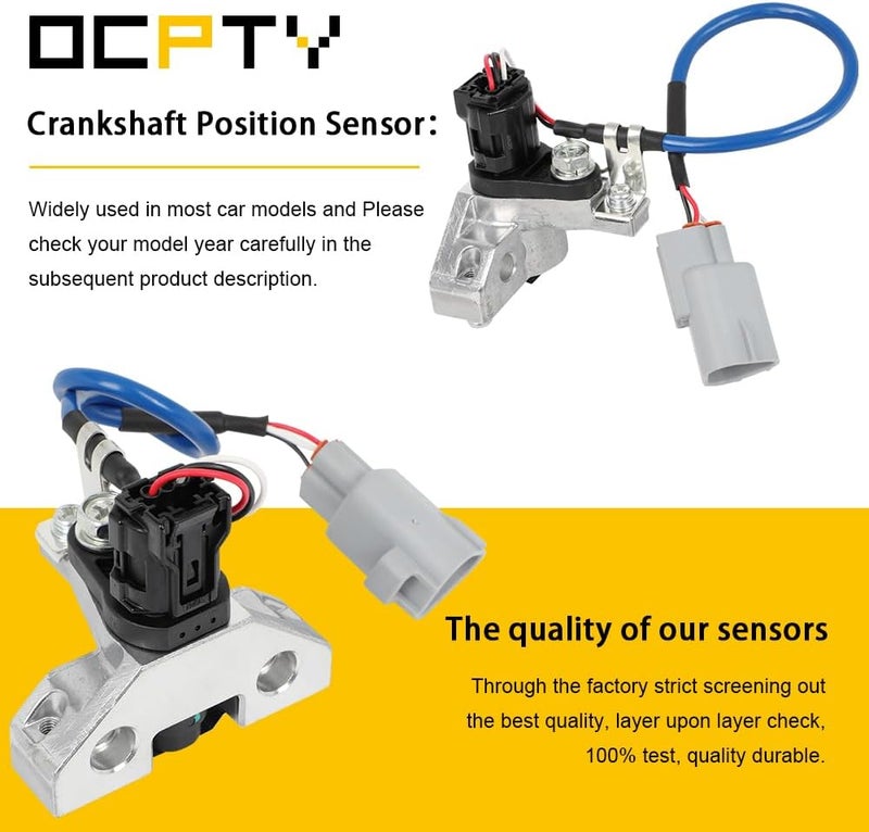 OCPTY Engine Camshaft Position Sensor Compatible for Lexus GX470 2005-2009, LX470 2005-2007 & for Toyota 4Runner 2005-2009, Land Cruiser, Sequoia, Tundra, On Timing Cover, Replace# 1930050010 - Image 2